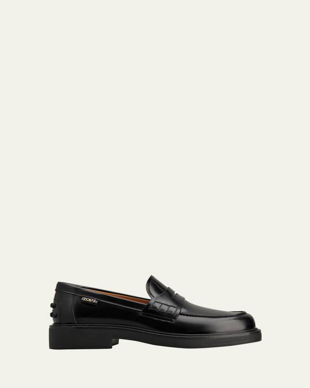 Gomma Leather Penny Loafers